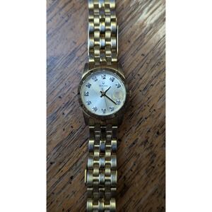 Bulova Gold Tone Diamond Watch C960495 (Needs Battery)